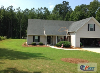Clean shingle roof after roof cleaning
