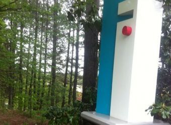 Clean exterior column after pressure washing